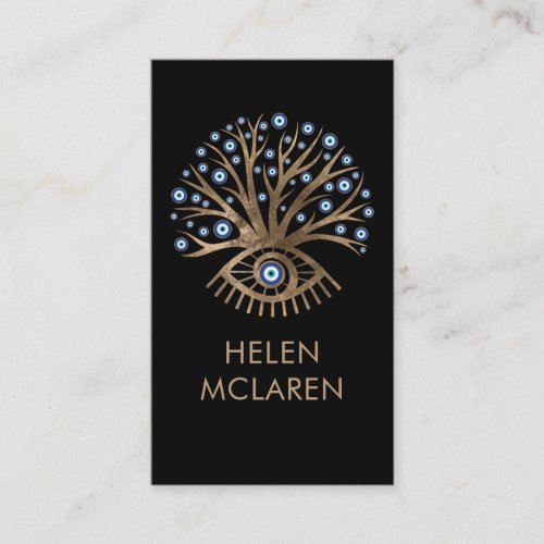 Greek Eye Tree _ Mati Mataki Business Card