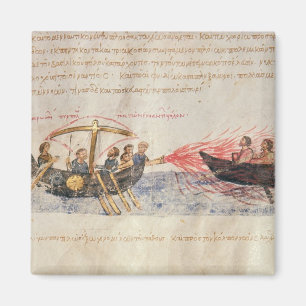 Greek fire (vellum) magnet