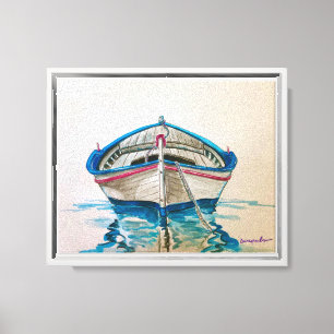 Greek Fishing Boat #1 Canvas Print