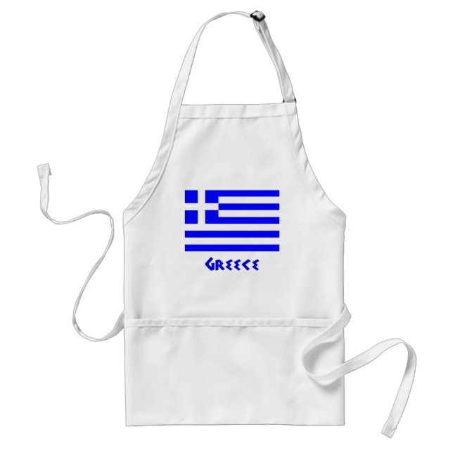 Greek Flag Adult Apron (Front)