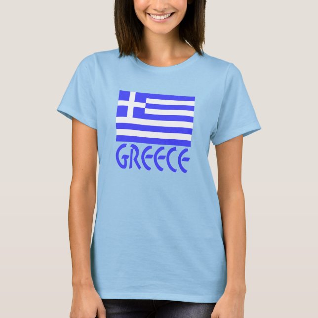 Greek Flag and Greece Women's  T-Shirt (Front)