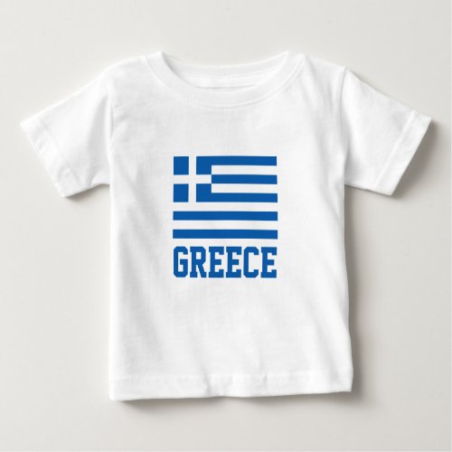 Greek flag baby t shirt