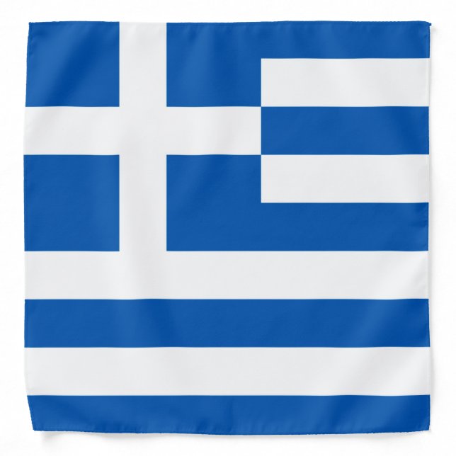 Greek Flag Bandana (Front)