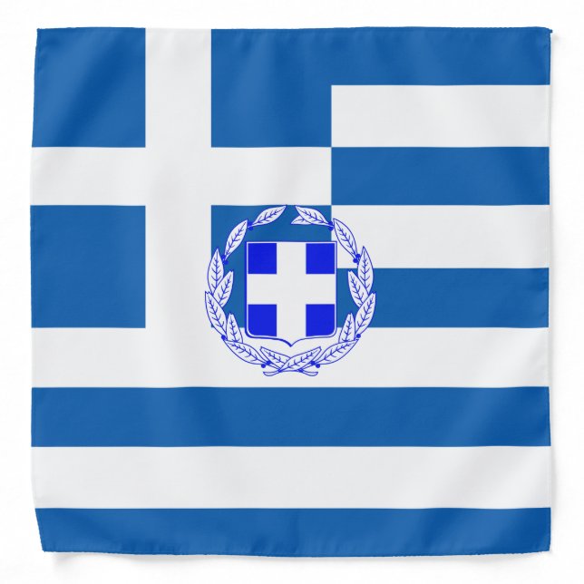 Greek flag bandana (Front)