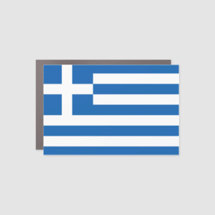 Greek flag car magnet