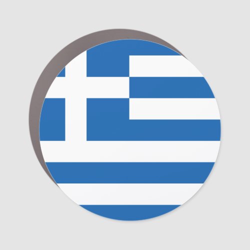 Greek flag car magnet