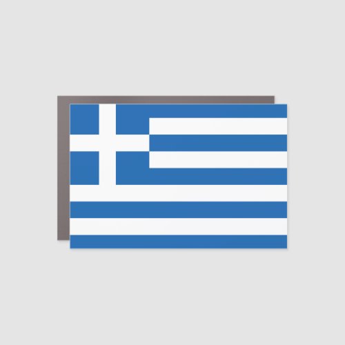 Greek flag car magnet