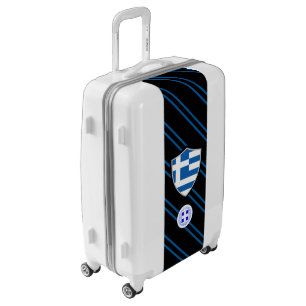 Greek flag-coat of arms luggage