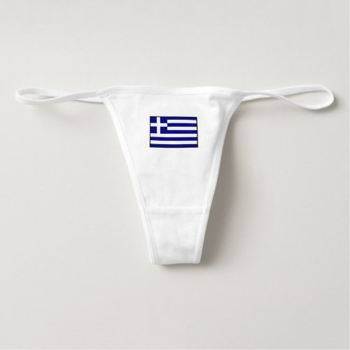 Greek flag design panties for women