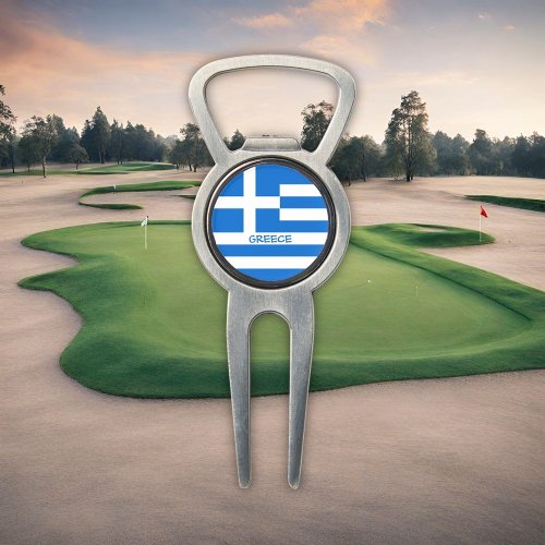 Greek Flag Divot Tool