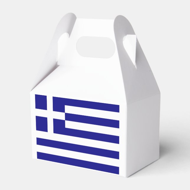 Greek Flag Favor Boxes (Back Side)