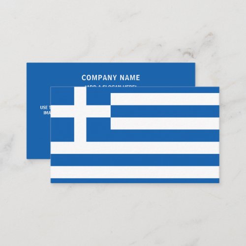 Greek Flag Flag of Greece Business Card