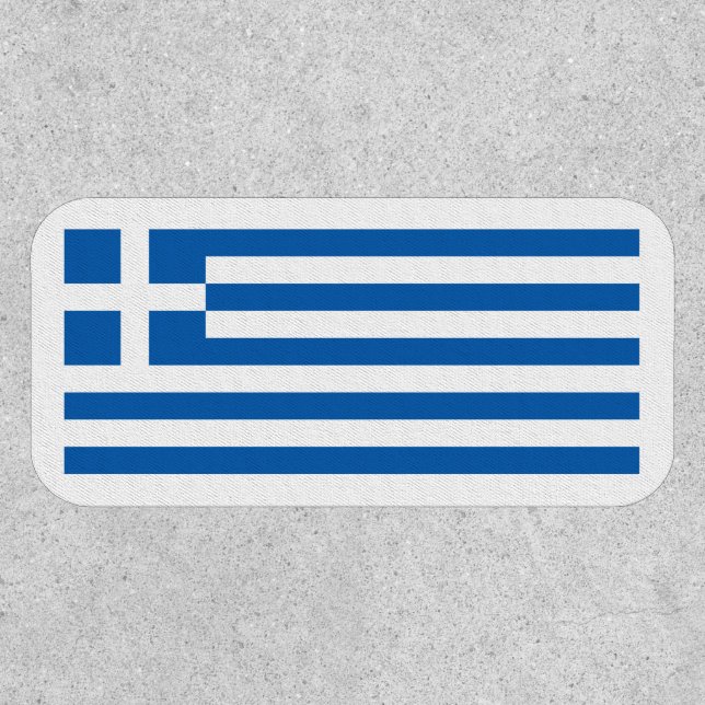 Greek Flag, Flag of Greece Patch (Front)
