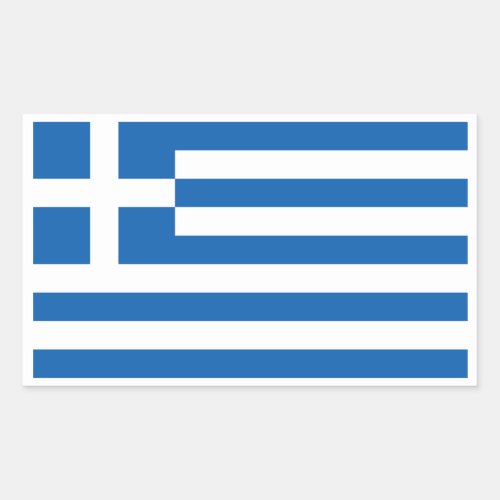 Greek Flag Flag of Greece Rectangular Sticker