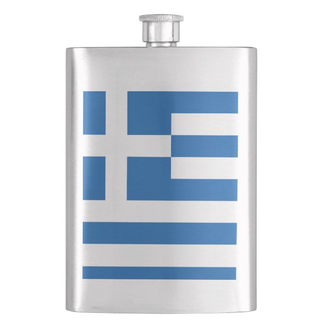 Greek flag flask (Front)
