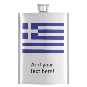 Greek Flag Flask