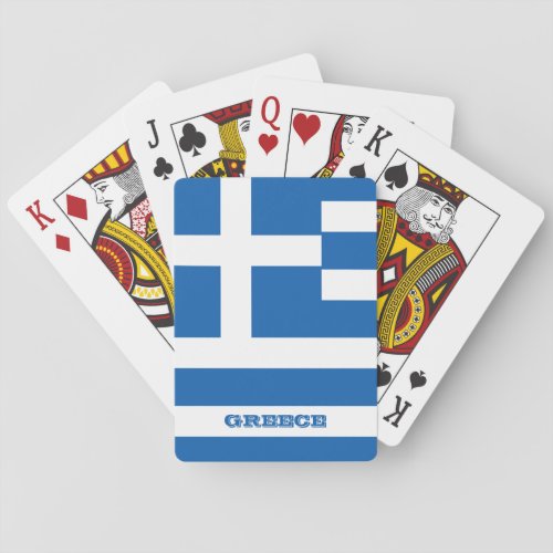 Greek Flag Games Greece Playing Cards