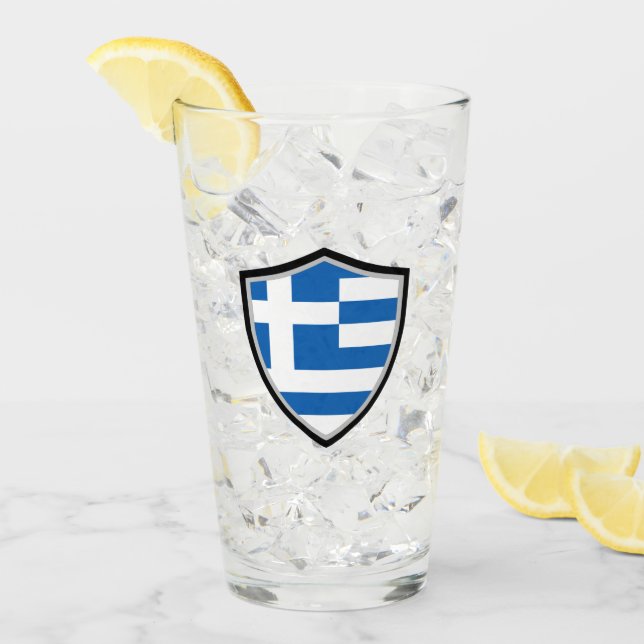 Greek flag glass (Front Ice)
