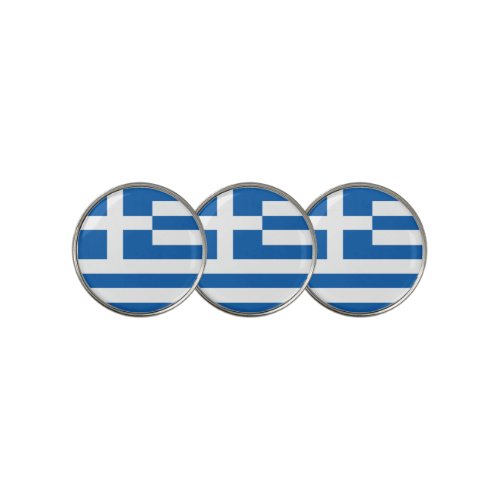 Greek flag golf ball marker