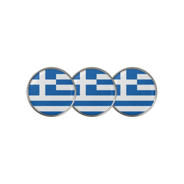 Greek flag golf ball marker (3 Up)