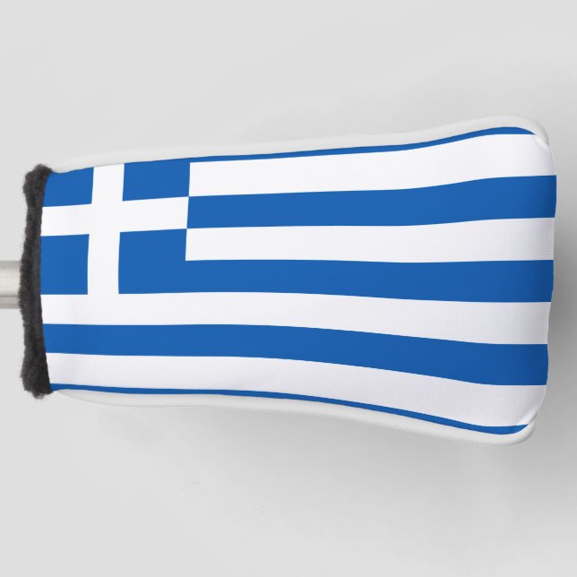 Greek Flag Golf Head Cover (Front)