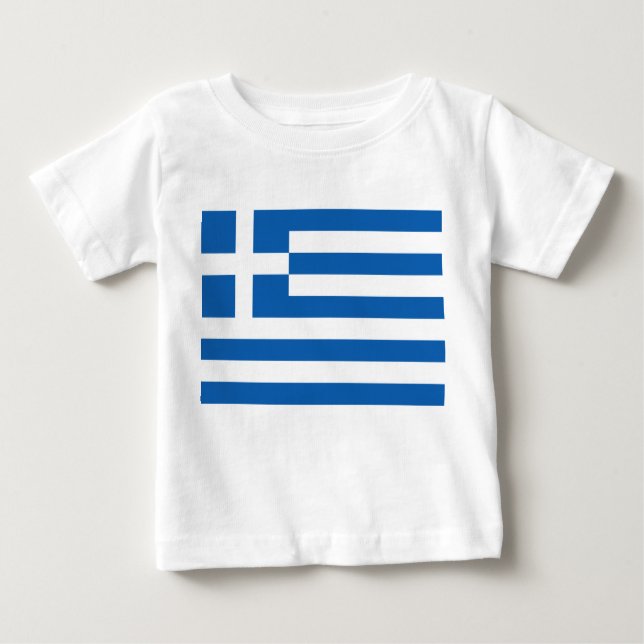 Greek Flag (Greece) Baby T-Shirt (Front)