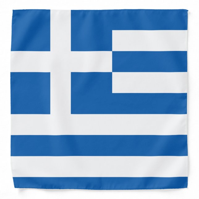 Greek Flag (Greece) Bandana (Front)