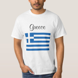 Greek Flag Greece Custom Name T-Shirt