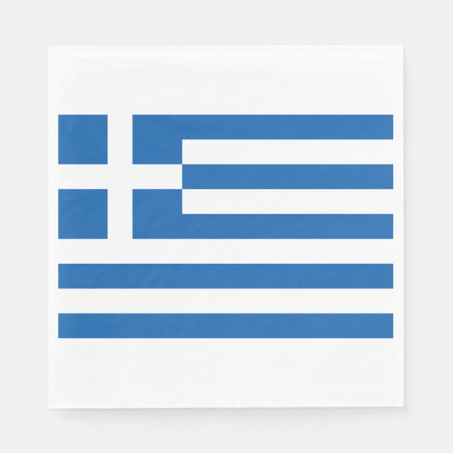 Greek Flag (Greece) Napkins (Front)