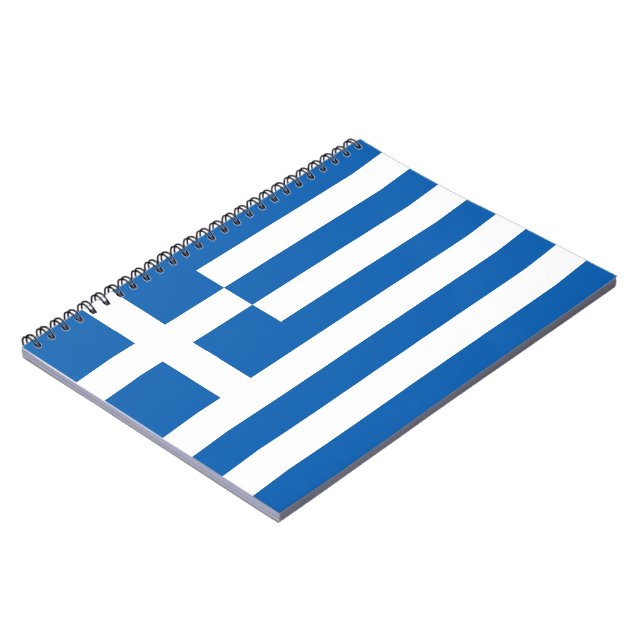 Greek Flag (Greece) Notebook (Left Side)