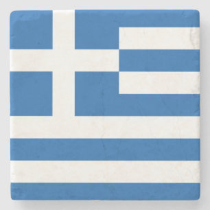 Greek Flag (Greece) Stone Coaster