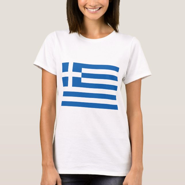 Greek Flag (Greece) T-Shirt (Front)