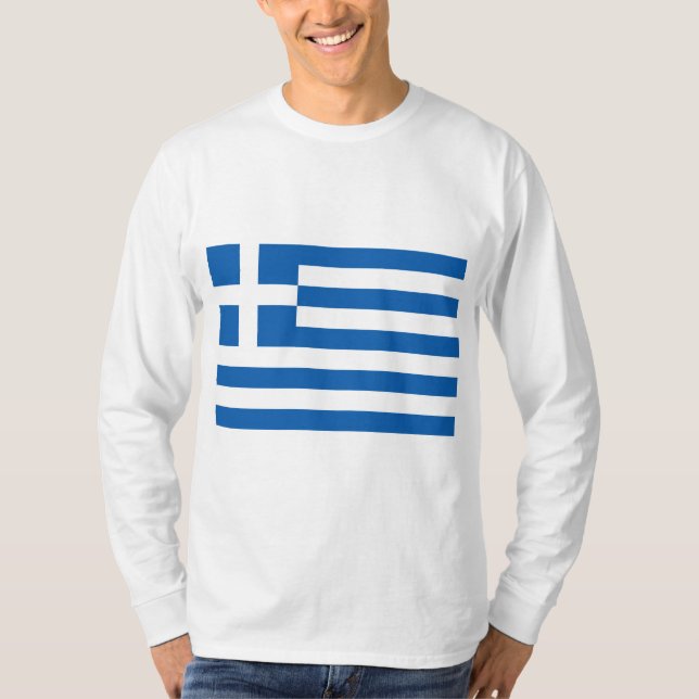 Greek Flag (Greece) T-Shirt (Front)