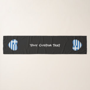 Greek Flag Heart Scarf