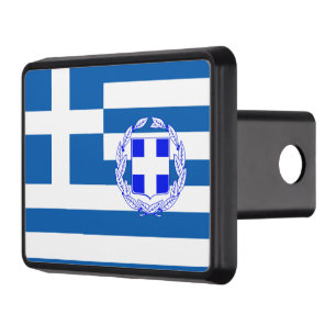 Greek flag hitch cover