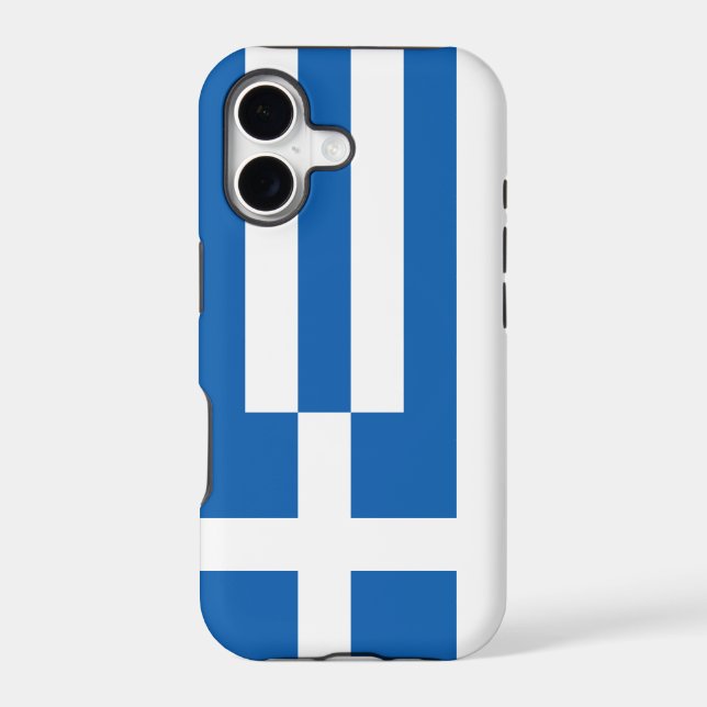 Greek Flag Iphone Case (Back)