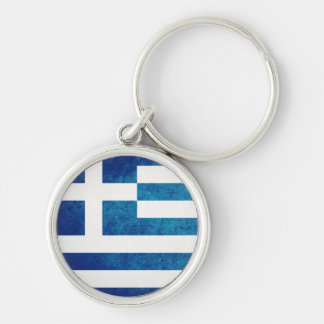 Greek Flag Keychain