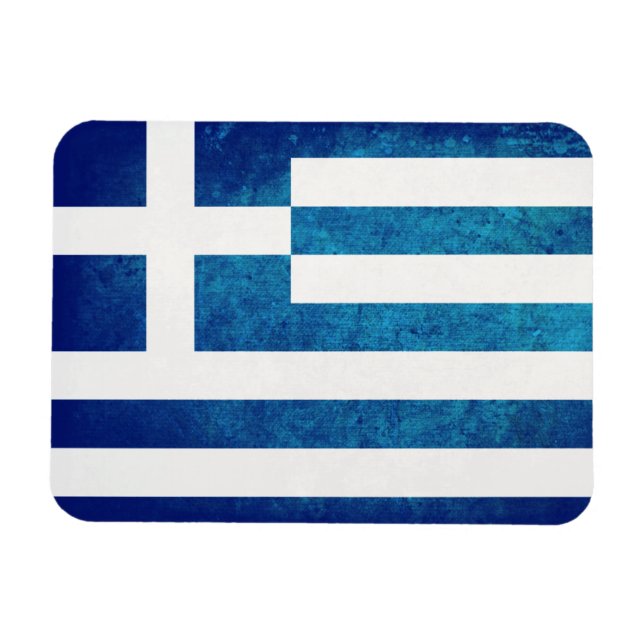 Greek Flag Magnet (Horizontal)