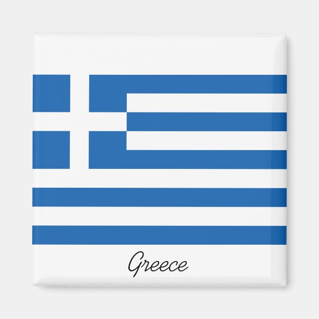 Greek Flag Magnet (Front)