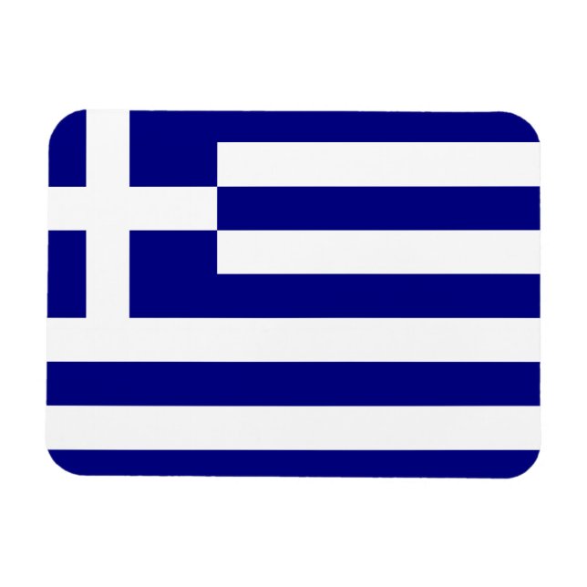 Greek Flag Magnet (Horizontal)