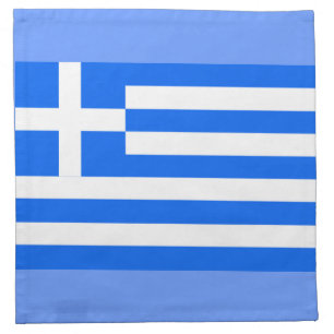 Greek flag napkin