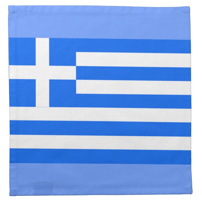 Greek flag napkin (Front)
