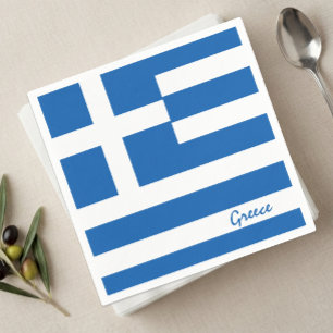 Greek flag Napkins, Greece party / sports Napkins