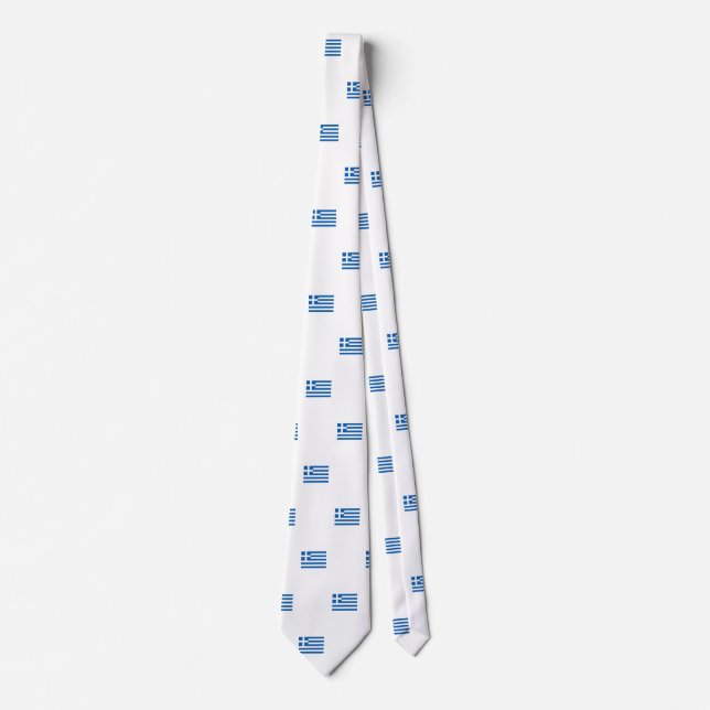 Greek flag neck tie (Front)