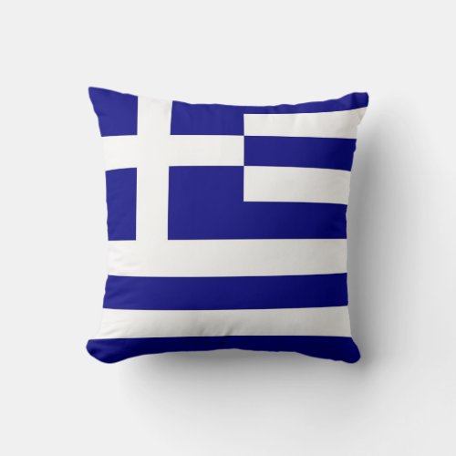 Greek Flag on American MoJo Pillow