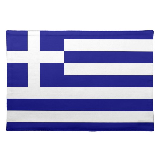 Greek Flag on MoJo Placemat (Front)