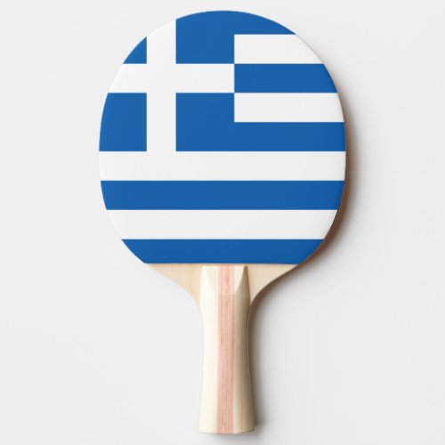 Greek flag ping pong paddle for table tennis