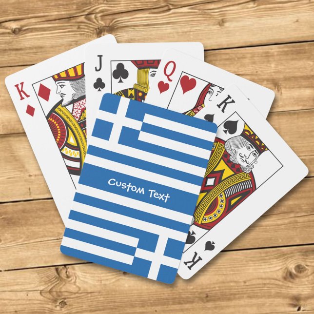 Greek Flag Poker Cards (Creator Uploaded)
