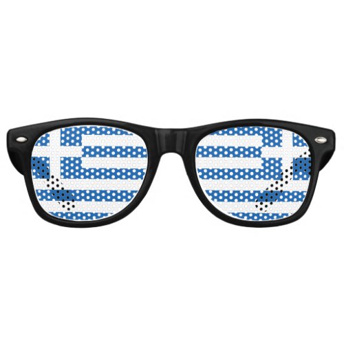 Greek Flag Retro Sunglasses