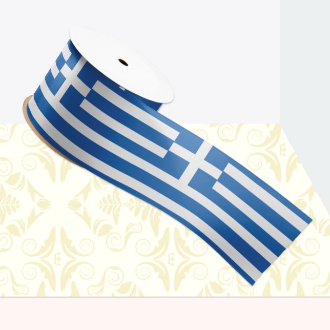 Greek Flag ribbon, patriotic Greece /sports Satin Ribbon (Creator Uploaded)